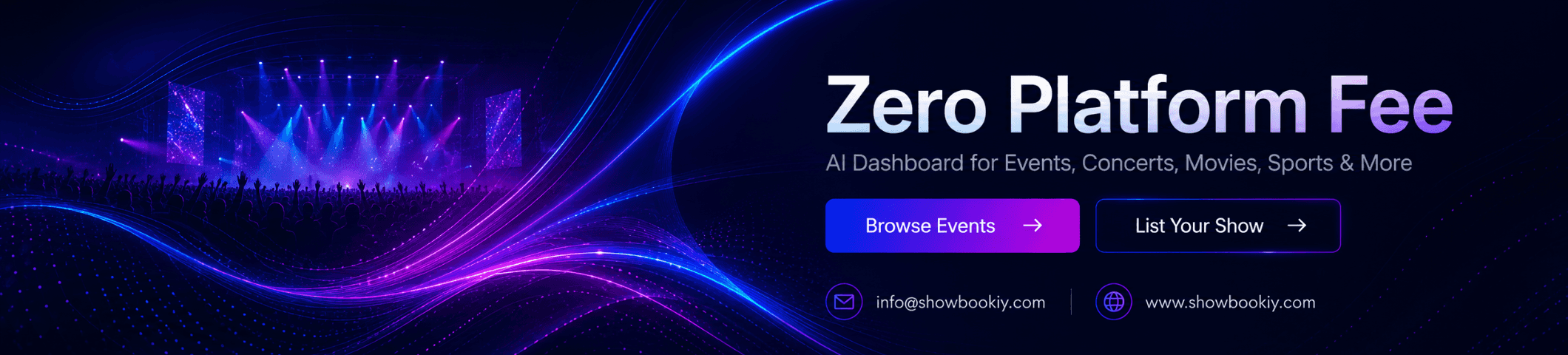 ShowBookiy event banner
