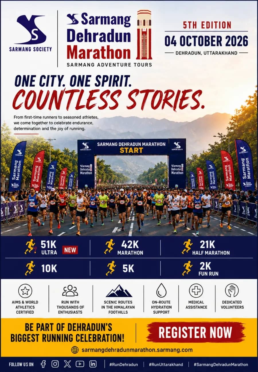 Sarmang Dehradun Marathon 2026 - 5TH  Edition