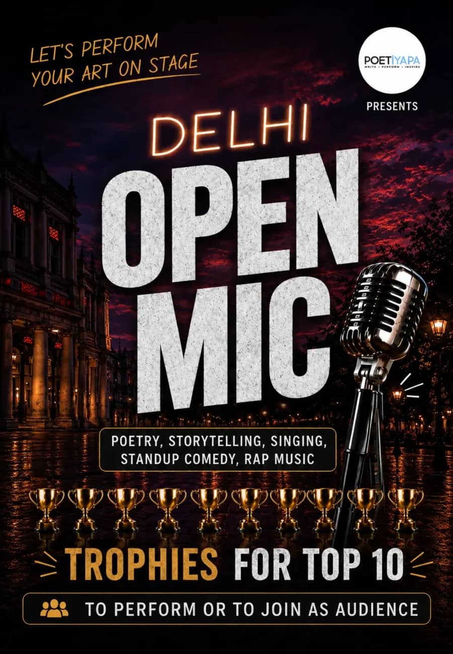 Delhi Open Mic 2026 – Where Every Voice Finds Its Stage!
