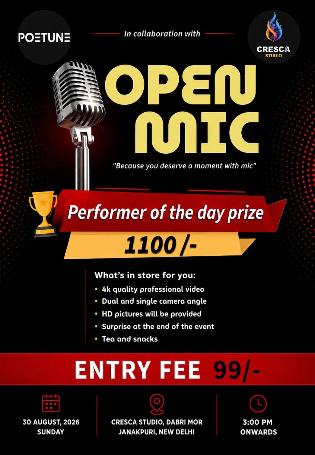 Open Mic – Express Yourself, Own the Stage!
