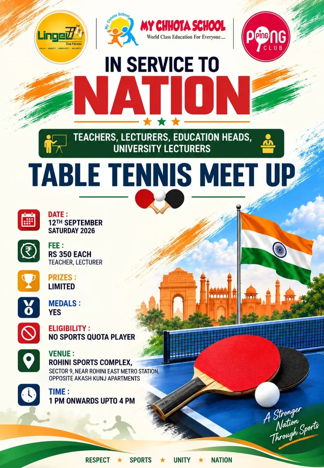 In Service to Nation – Table Tennis Meet Up