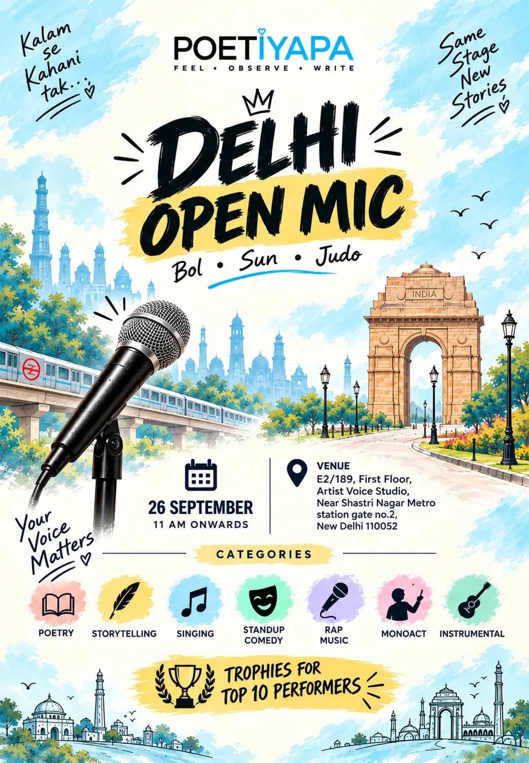 Delhi Open Mic – Poetiyapa