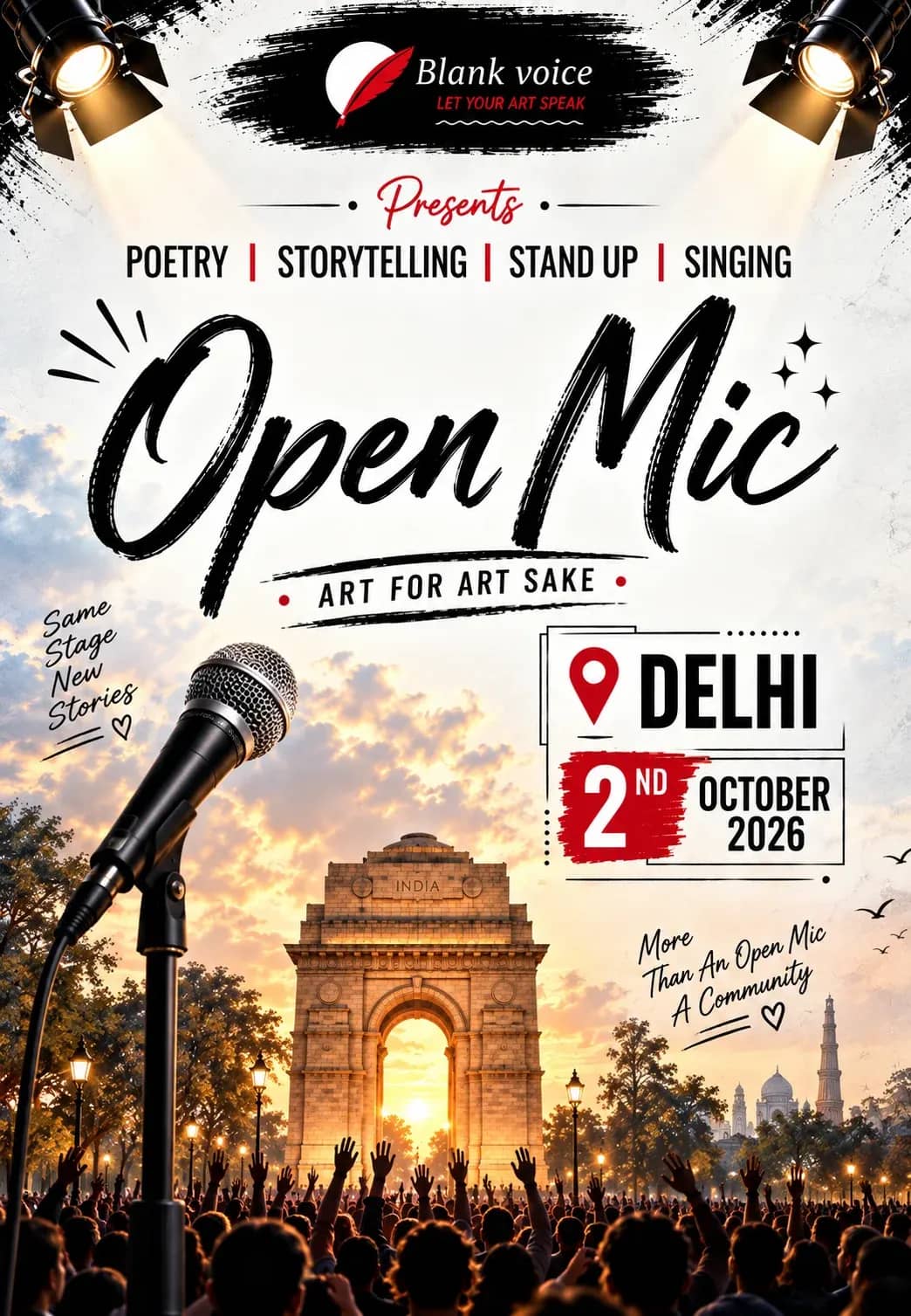 Delhi Open Mic – Blank Voice