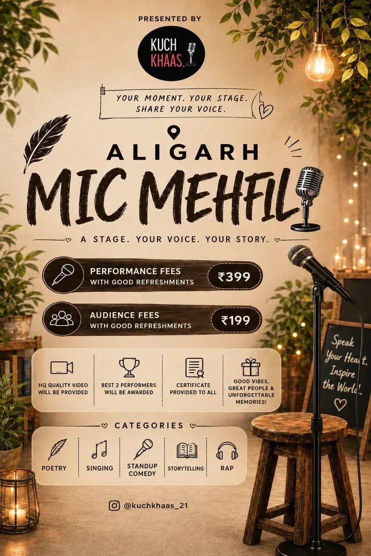 Aligarh Mic Mehfil 2026 | A Stage for Every Voice
