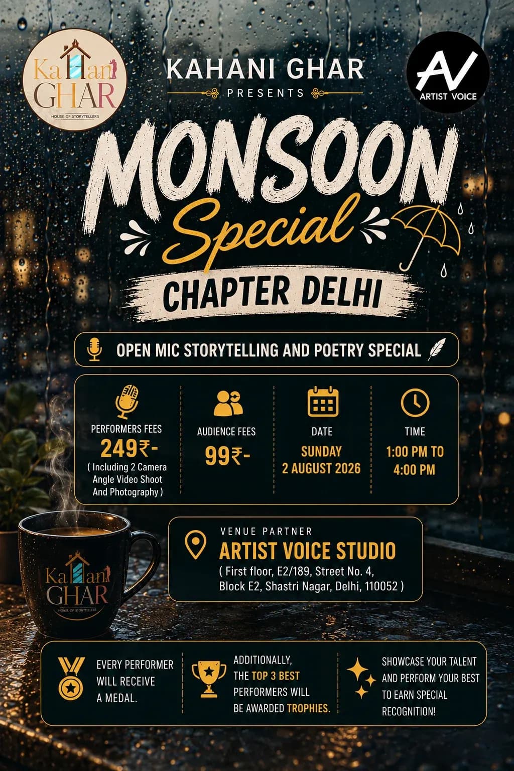 Monsoon Special – Chapter Delhi | Open Mic Storytelling & Poetry Special