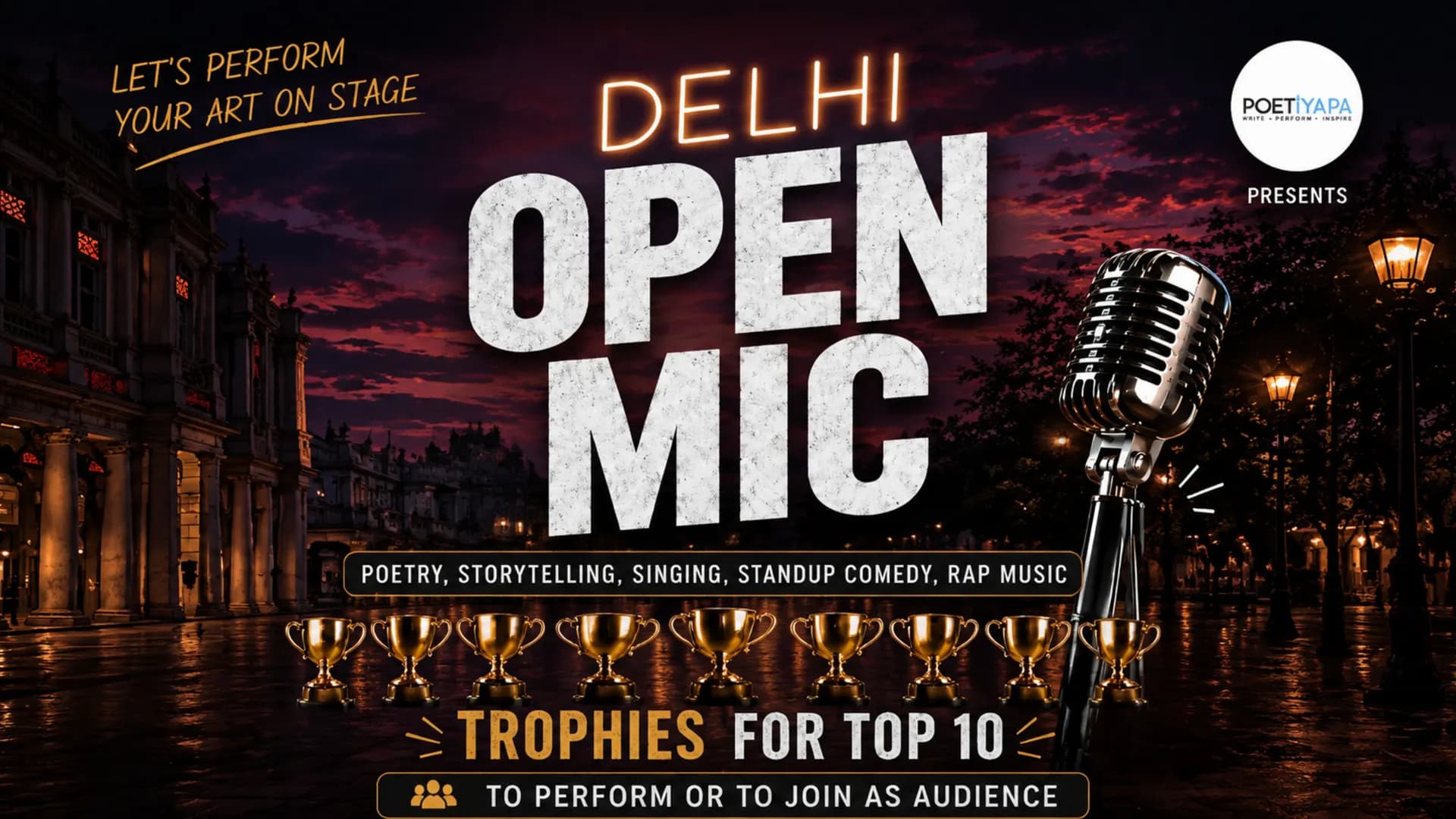 Delhi Open Mic 2026 – Where Every Voice Finds Its Stage!