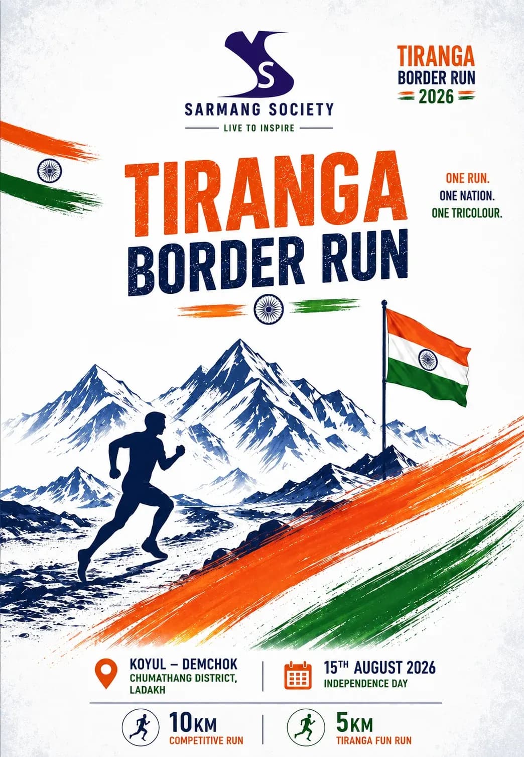 Tiranga Border Run Ladakh