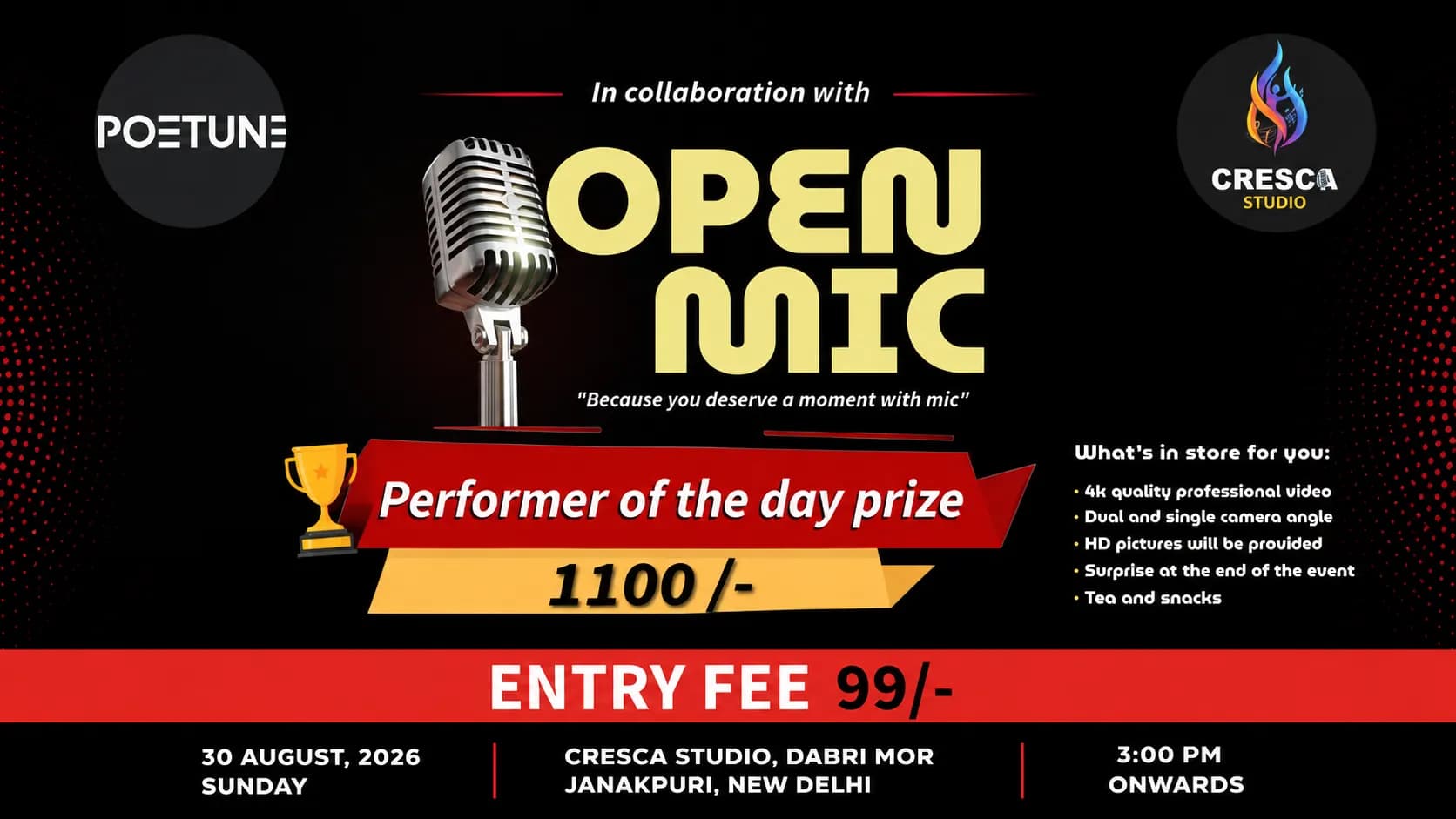 Open Mic – Express Yourself, Own the Stage!