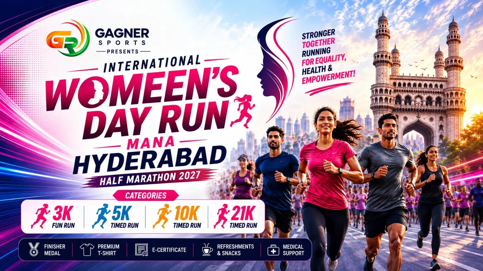 INTERNATIONAL WOMEN'S DAY RUN - MANA HYDERABAD HALF MARATHON 2027