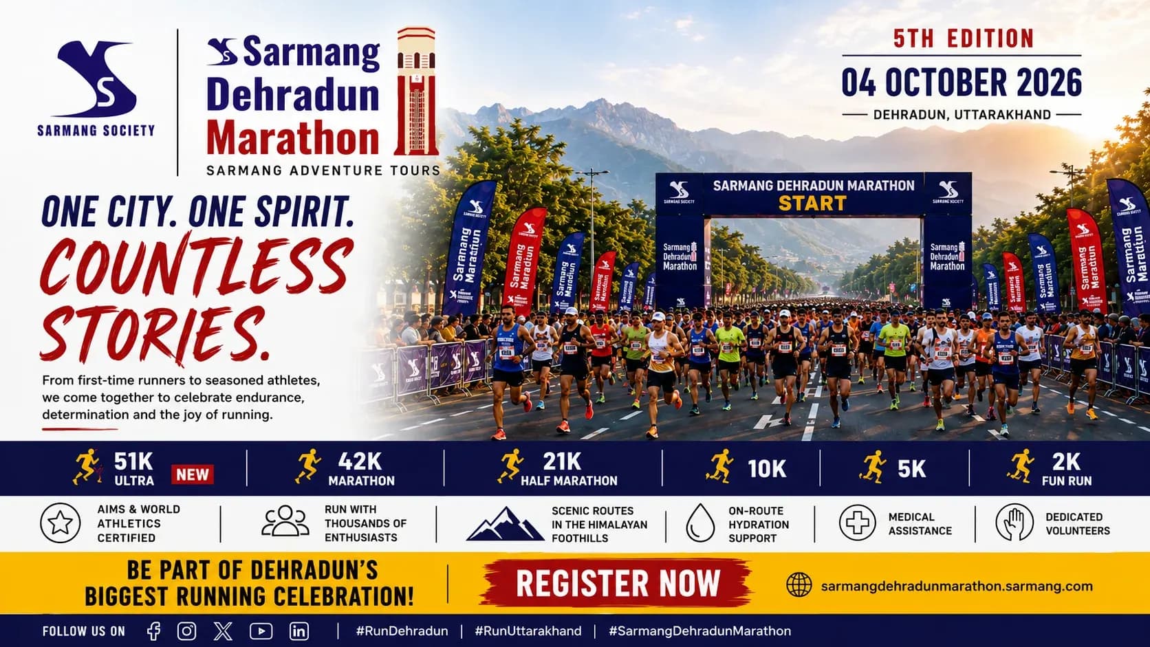 Sarmang Dehradun Marathon 2026 - 5TH Edition