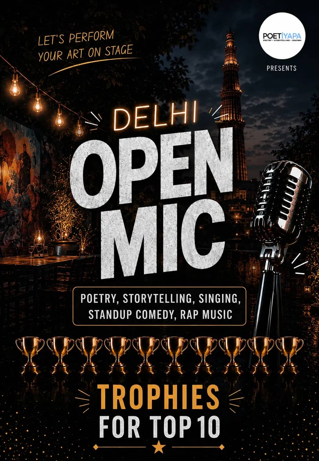 Delhi Open Mic – Let’s Perform Your Art on Stage!