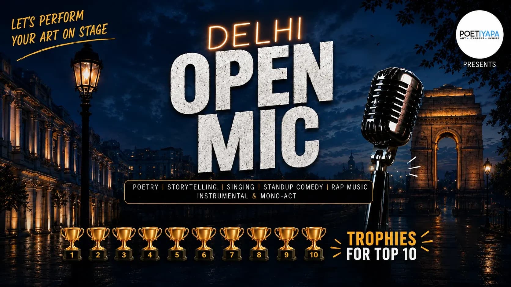 Delhi Open Mic – Let’s Perform Your Art on Stage