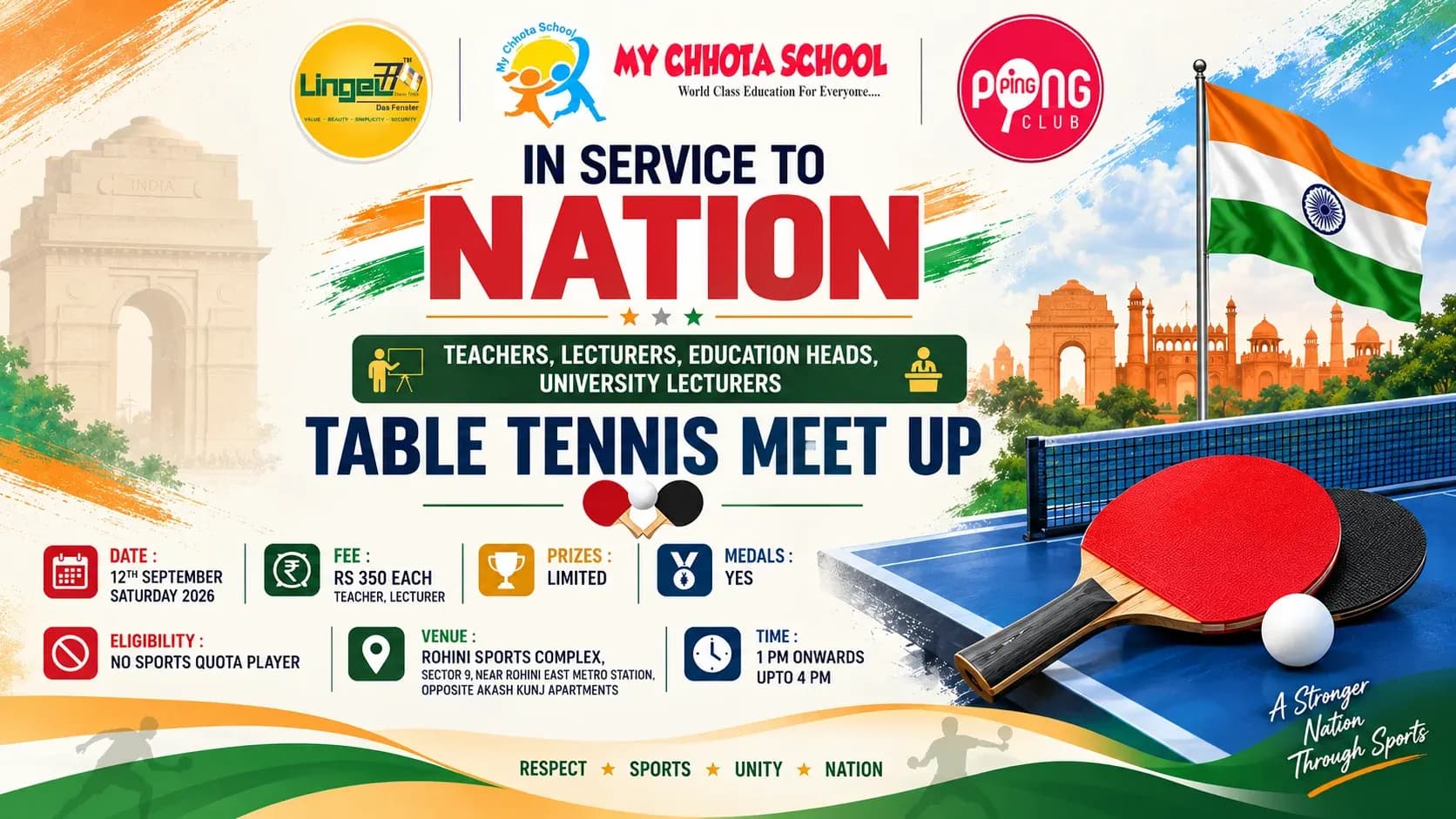 In Service to Nation – Table Tennis Meet Up