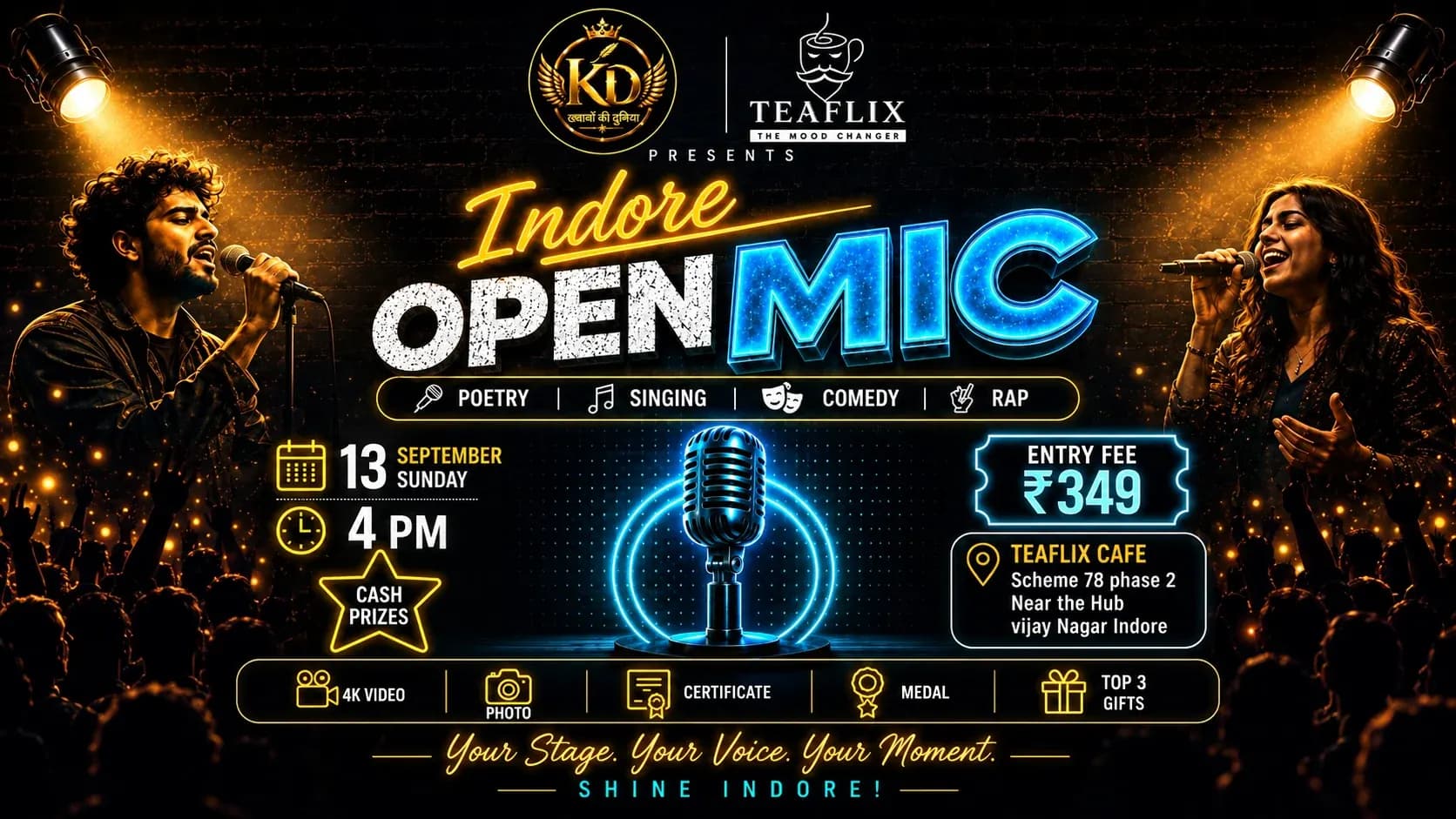 Indore Open Mic – Your Stage, Your Voice, Your Moment`