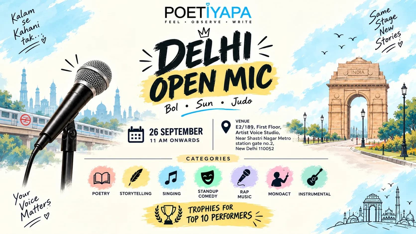 Delhi Open Mic – Poetiyapa