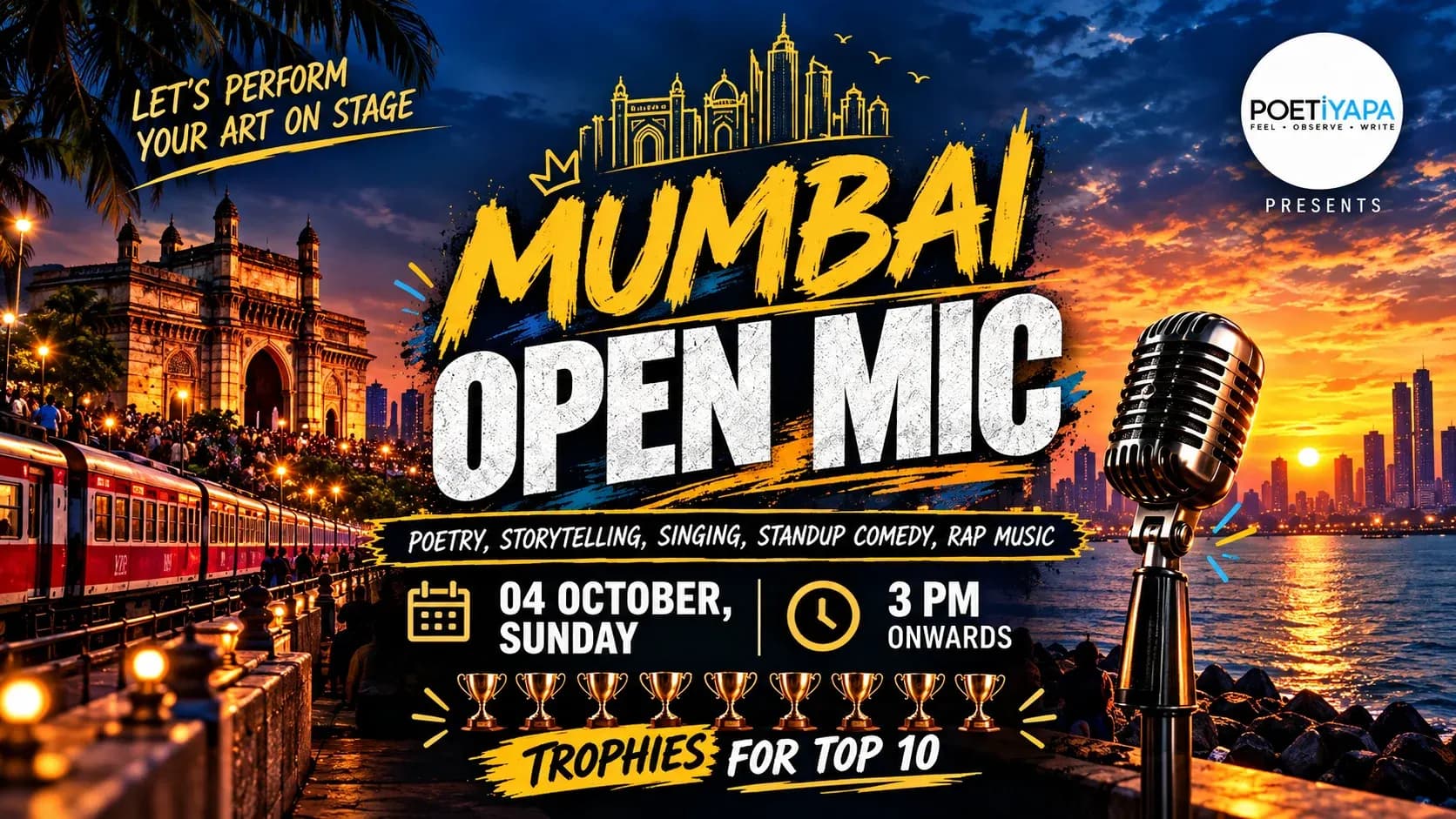 MUMBAI OPEN MIC - Poetry, Storytelling, Singing, Standup Comedy