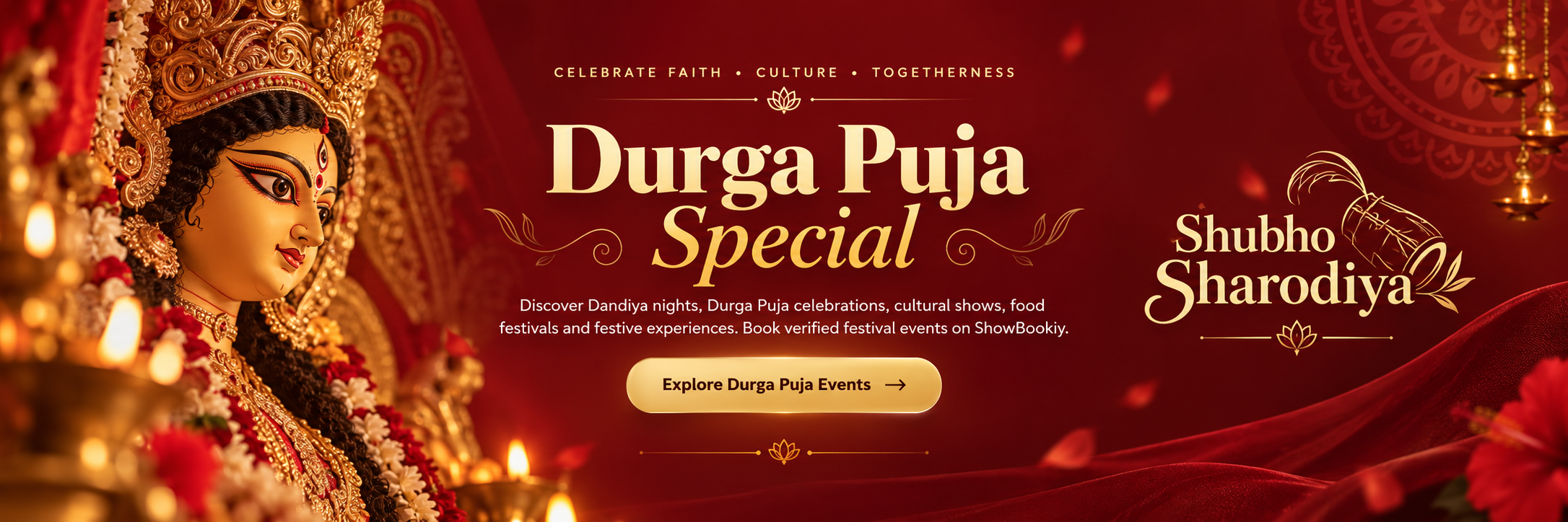 Durga Puja Special festival banner