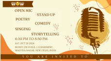 Open Mic For Comedy, Poetry, Storytelling, Singing