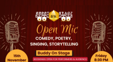 Open Mic For Comedy, Poetry, Storytelling, Singing