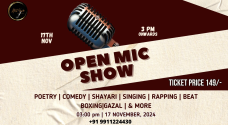 Open Mic Show - Comedy, Poetry, Singing, Rapping, Storytelling