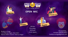 Open Mic For Comedy, Poetry, Storytelling, Singing