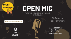 Open Mic - Poetry, Ghazal, Standup, Singing, Storytelling