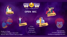 Open Mic For Comedy, Poetry, Storytelling, Singing