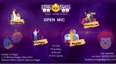 Open Mic For Comedy, Poetry, Storytelling, Singing