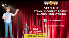 Open Mic For Comedy, Poetry, Storytelling, Singing